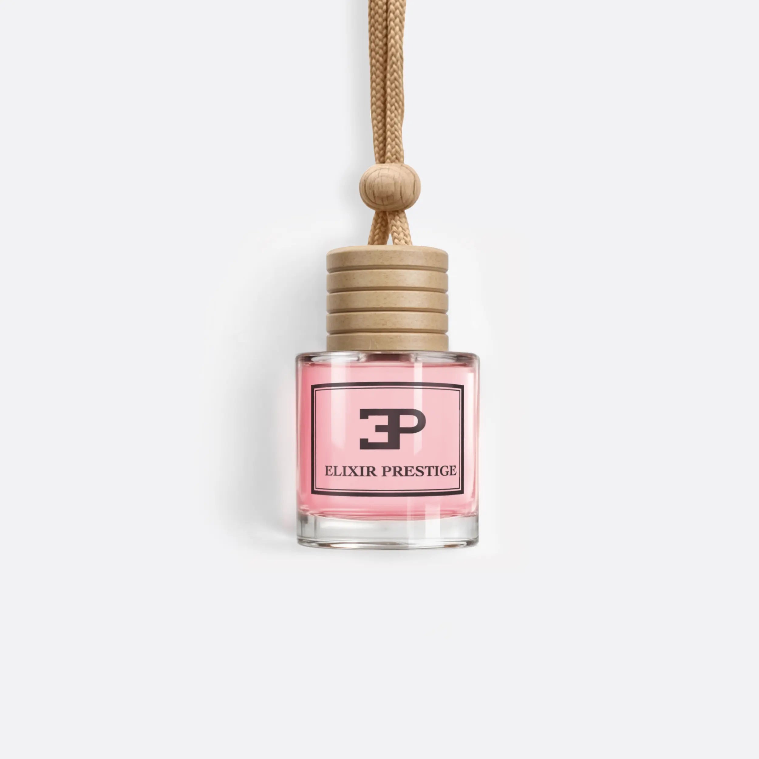 Flacon suspendu avec cordon du parfum Musc Rosé d'Elixir Prestige