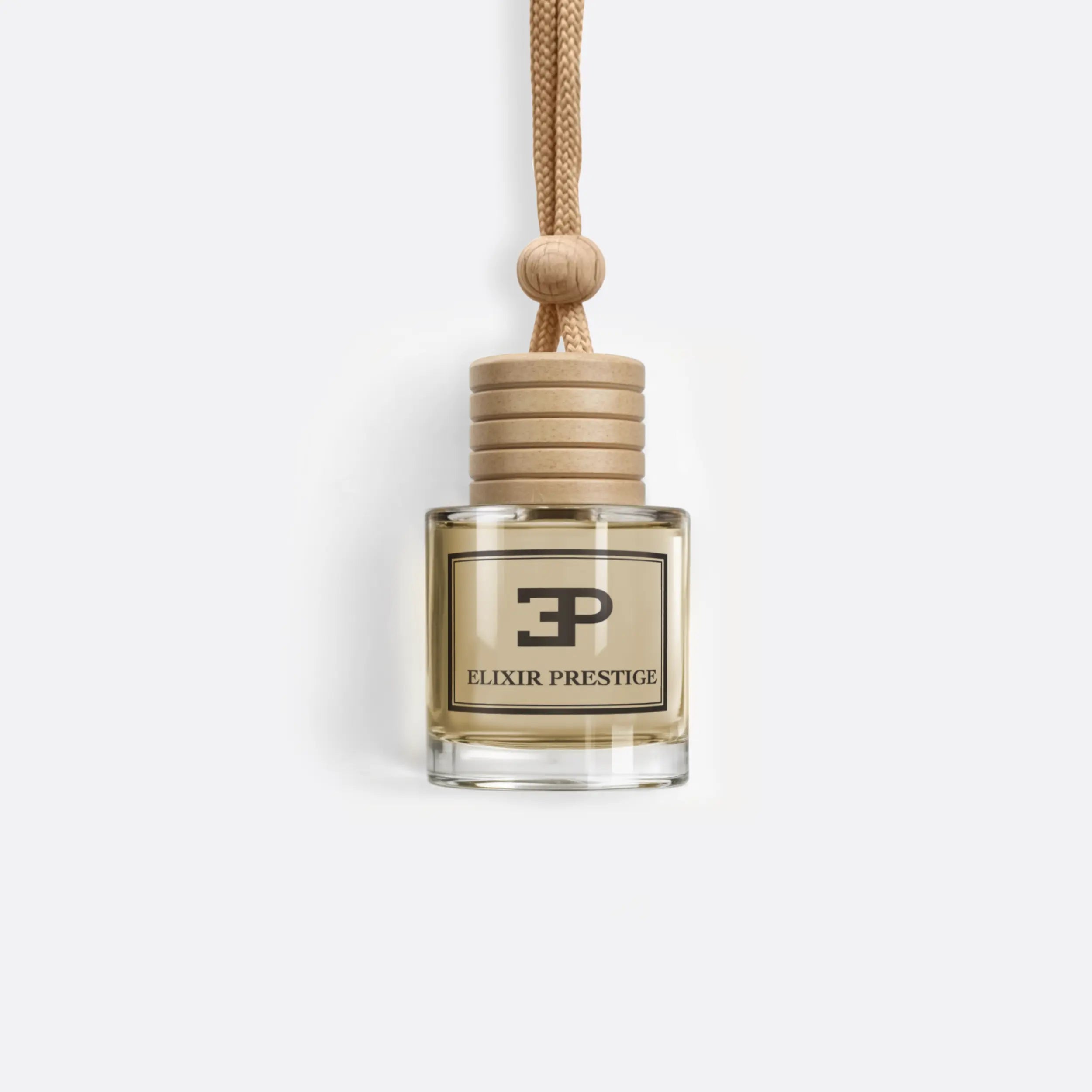 Flacon suspendu avec cordon du parfum Musc Vanille d'Elixir Prestige