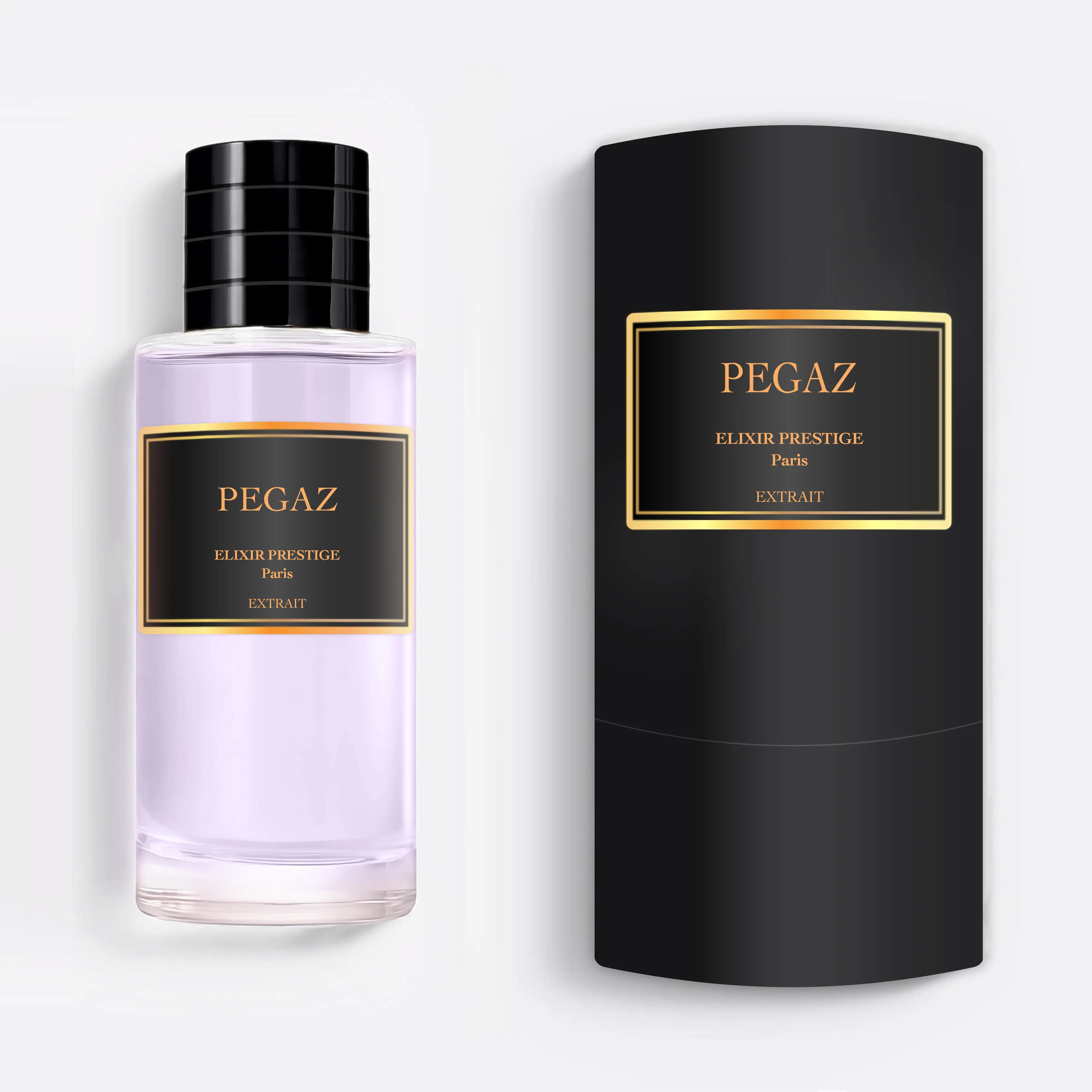 Flacon et boîte du Parfum Pegasus de Maison Elixir Prestige