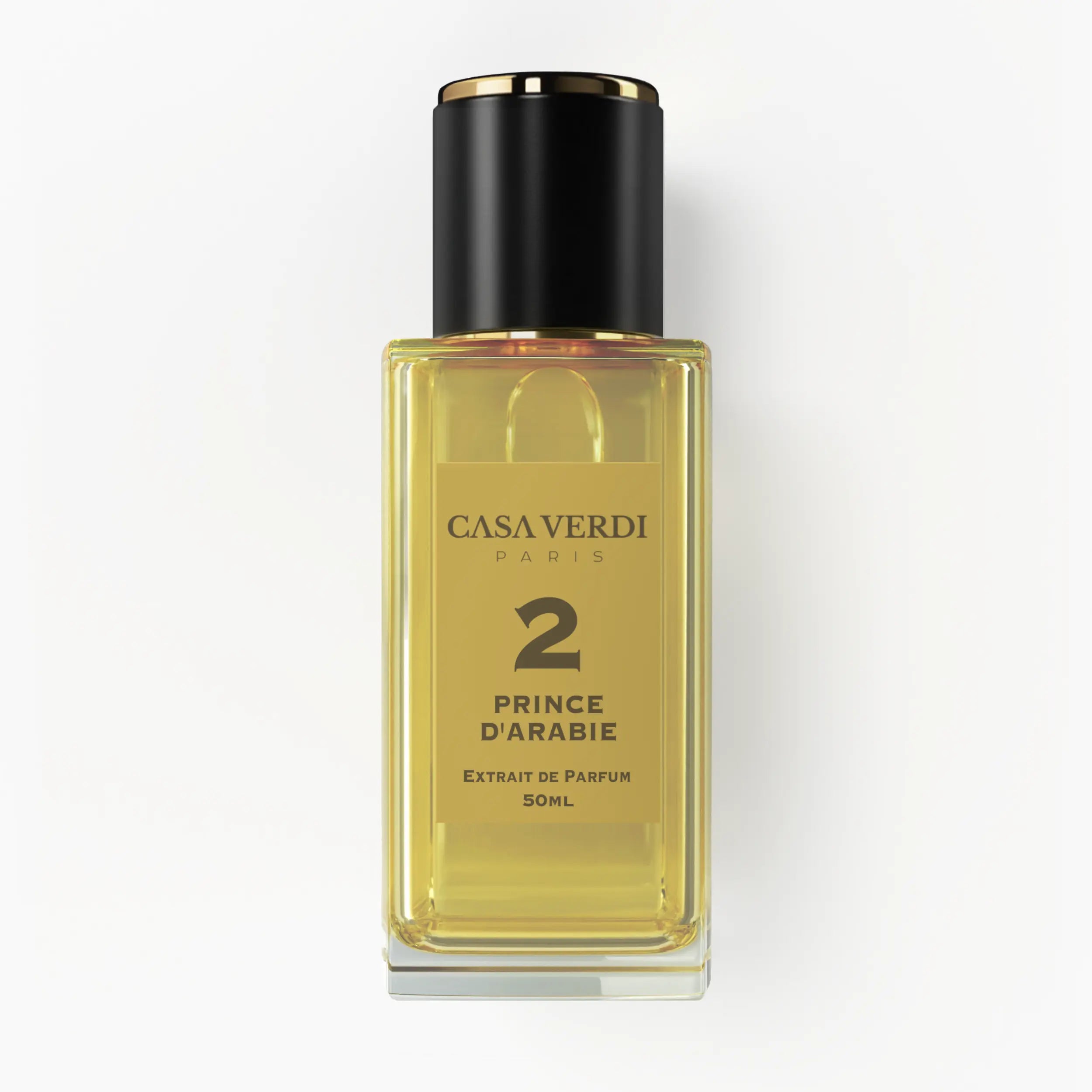 Flacon de 50ml de Prince d'Arabie Parfum sur fond blanc